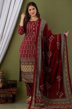 Classic Maroon Kurthi